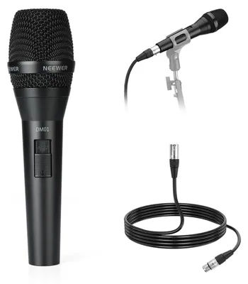 Productafbeelding van Cardioïde Dynamische Microfoon met XLR-kabel voor Podcast Zingen PC Gaming Streaming