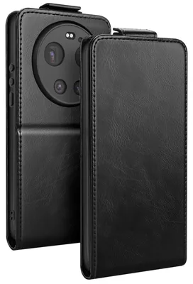 Obrázok produktu pre Avizar, vertikálne puzdro s klopkou a priehradkou na karty pre Xiaomi 17 Ultra, čierna farba