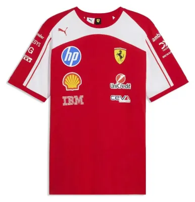 Image de T-shirt à manches courtes Puma Sf Ferrari Replica, rouge, taille L, homme