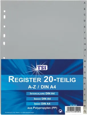 Produktbild von Ordner Register 20tlg. DIN A4 von A-Z aus PP