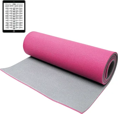 Produktbild von Best Sporting Yoga Matte dicker in 200 x 60 x 1,3cm I Gymnastikmatte, ideal als Yoga Matte, Fitness Matte oder Pilatesmatte I Sportmatte Fitnessmatte rutschfest I Yoga Mat aus schadstoffem PE - pink