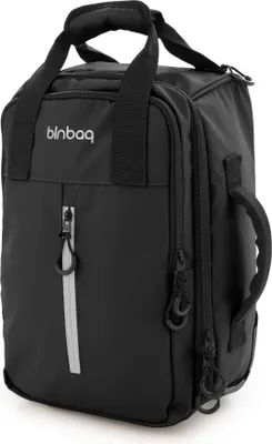 Produktbild von blnbag M7 - Underseat-Trolley Handgepäck 40×20×25 cm mit Laptop-Tasche, wasserfestes Material, kleiner Koffer leicht Cabin Bag max 20L, Koffer 2 Rollen,Schwarz