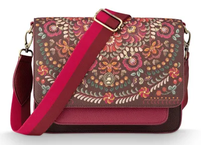 Imagen del producto de Pip Studio bolso bandolera Fenna Cross Body Bag Il Ricamo Dark Red rojo oscuro