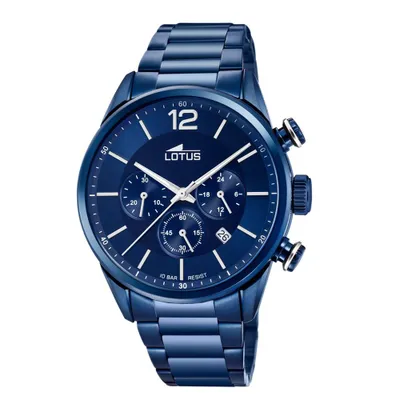 Produktbild von LOTUS Herren Uhr Khrono Sport 18680/1 Edelstahl Armbanduhr blau UL18680/1
