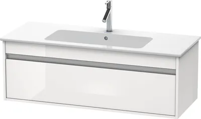 Produktbild von Waschtischunterbau KETHO 410x1200x475mm weiß hochglanz weiß hochglanz