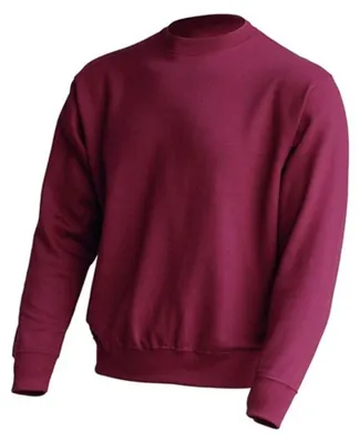 Image de JHK - Sweat-shirt à col rond pour hommes/femmes Unie LT4422 (S) (bordeaux)