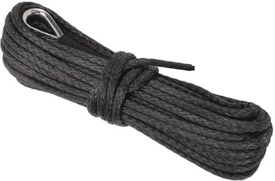 Obrázek produktu pro Lanko pro naviják, 6 mm, nosnost 7800 lbs, nylon, odolné proti UV záření, vhodné pro SUV, nákladní vozidla, čtyřkolky, terénní vozidla