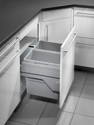 Produktbild von Abfallsorter EURO CARGO S-60/2 / 60 cm Schrankbreite / Hailo 3610-62 / Abfalleimer / Abfallsammler / Mülleimer