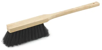Obrázok produktu pre Novaliv Vysoko kvalitný metliak s dlhou rukoväťou (45 cm) s drevenou rukoväťou, s jemnými syntetickými štetinami pre efektívne čistenie. Vhodný na všestranné použitie v domácnosti – na odstraňovanie prachu, nečistôt a vlasov. Odolný, ľahký a ľahko sa čistí