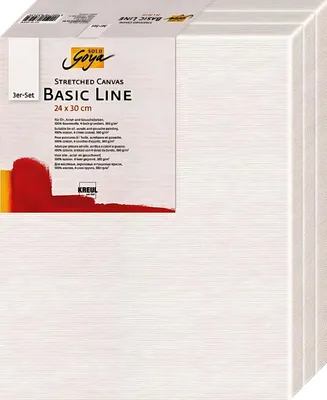 Obrázok produktu pre Kreul Maliarske plátno Basic Line 24 x 30 cm 3 ks