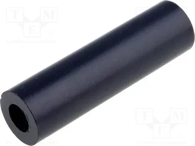 Productafbeelding van 50 afstandshulzen van polystyrol, lengte: 25 mm, lensvormig, buitendiameter: 7 mm. Afstandshulzen van kunststof