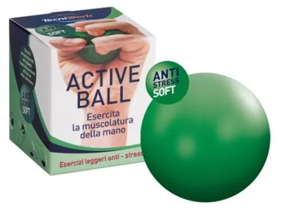 Produktbild von Tecniwork Active Ball: Weicher Stressball und Handübung, 1 Stück