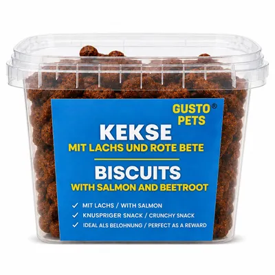 Image de Biscuits pour chien au saumon et à la betterave, 450g