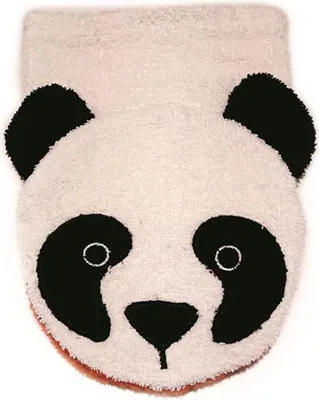 Produktbild von Fürnis Waschlappen mit lustigen Tiermotiven Klein 100% Bio Baumwolle GOTS 599 Panda klein