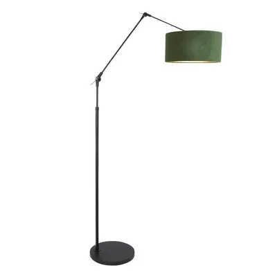 Produktbild von Steinhauer - stehlampe - Prestige Chic - schwarz - metall veloursstoff - stehlampe - E27 - 8115ZW