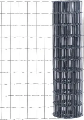 Produktbild von Graue Schweißgitterrolle, H.1,2 x B.25 m, Maschenweite 100 x 75