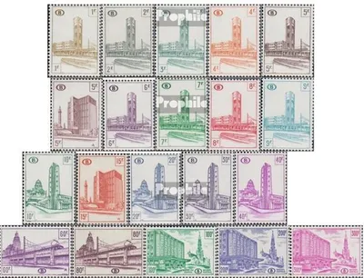 Produktbild von Briefmarken Belgien 1953 Mi EP300-EP320 (kompl.Ausg.) postfrisch Eisenbahnpaketmarken