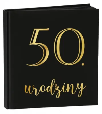 Produktbild von Elegantes Schwarzes Einsteckalbum für 50. Geburtstag – Instax & Polaroid
