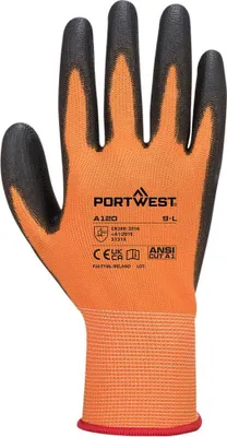 Productafbeelding van Portwest Polyurethanmontagehandschoen, oranje-zwart, maat S
