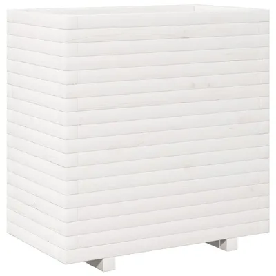 Immagine prodotto di vidaXL Fioriera bianca 70x40x72,5 cm in legno di pino massiccio