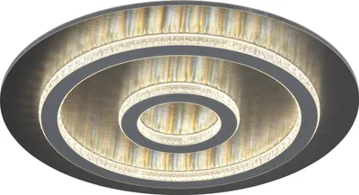 Image de GLOBO Lighting Plafonnier ROMEO LED DH 45x5,50 cm noir Plafonnier