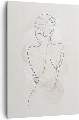 Produktbild von Bild auf Leinwand - Leinwandbild - Einteilig - Frau Rücken Rücken - 70x100cm - Wand Bild - Wanddeko - Wandbilder - Leinwanddruck - Wanddekoration - Leinwand bilder - Wandbild - PA70x100-5090