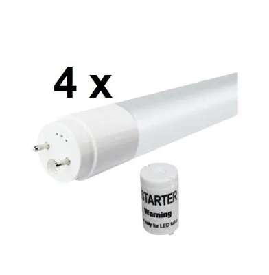 Produktbild von 4 x 60 cm LED-Röhre T8 / G13, 8 Watt , 300° Ausstrahlung, 1100 Lumen, Lichtfarbe Tageslichtweiß / Kaltweiß 6000K, ersetzt 18 Watt Leuchtstoffröhre
