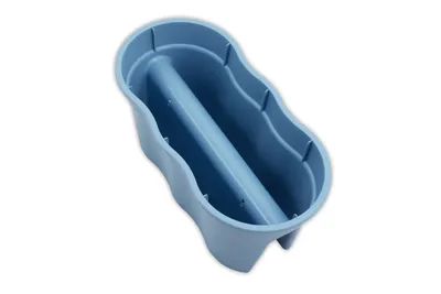 Produktbild von KHW Geländerblumentopf Flowerclip XL, 2er Set, meerblau