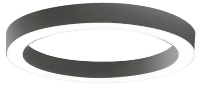 Obrázek produktu pro Stropní svítidlo FLOR P/G – 60 W, integrované LED, 3000 K, stmívání fázovým regulátorem, černé saténové hliníkové tělo, difuzor z metakrylátu – Gealuce
