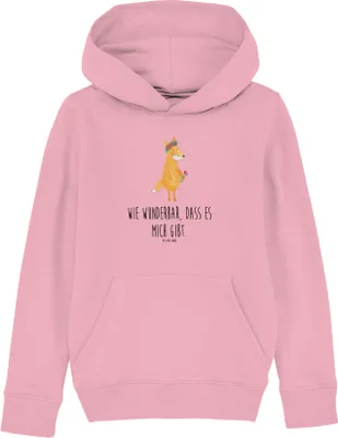 Produktbild von Mr. & Mrs. Panda Kinderpullover Fuchs Blumen 9-11 Jahre (134/146) - Baumwolle Pink - Geschenk, Sweatshirt, Hoodie, Blume, Mich, Boho, Ich, Kinderbekleidung, Blumenmädchen