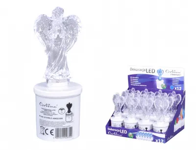 Obrázok produktu pre Nohel Garden Cemetery Angel Lamp 2 LED 270day d6x17cm