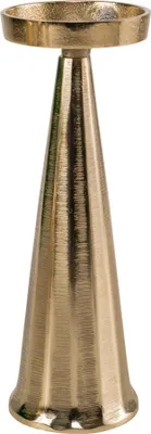 Image de Bougeoir - Aluminium - Finition dorée - Ø9x23cm