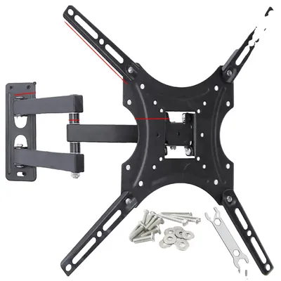 Image de Support TV, réglage entièrement articulé, compatible VESA, 14 à 55 pouces