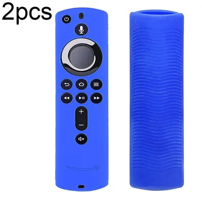 Image de Coque de protection en silicone pour la télécommande Amazon Fire TV Stick 4K, 2ème génération, couleur : bleu