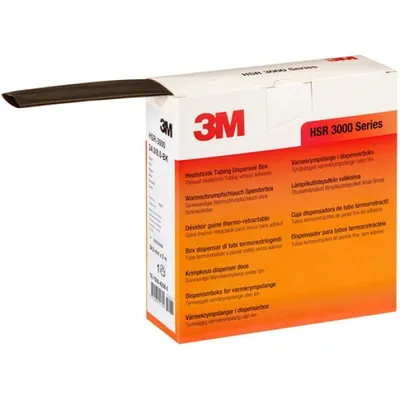 Obrázek produktu pro 3M TE100042072, Trubička smrštitelná teplem, Černá, 5 m, 1,8 cm, 6 mm, 120 °C