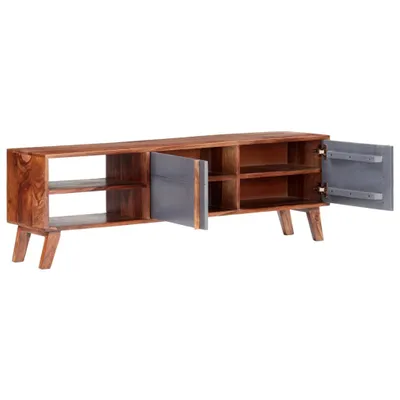 Immagine prodotto di Mobile TV grigio 140x30x45 cm in legno massiccio