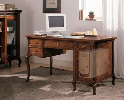 Produktbild von Büro Möbel Design Einrichtung Antik Holz Tisch Sekretär Schreib Tische Office