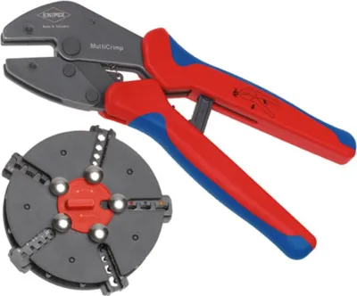 Produktbild von Crimpzange MultiCrimp® L.250mm 5 Wechseleinsätze KNIPEX
