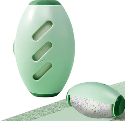 Produktbild von Waschbarer tragbarer Aufkleber, Tierhaarentferner Fusselrolle, Waschbare klebrige Gel Fusselrolle Ball für Haustier Haar, Wiederverwendbarer (Weiß)