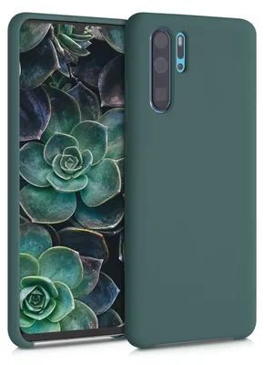 Produktbild von kwmobile Handyhülle für Huawei P30 Pro Hülle - Case Silikon - Kabelloses Laden - Schutzhülle Cover in Blaugrün