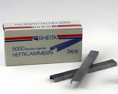 Produktbild von Rheita Heftklammern Nr. 24/6, 5.000 Stück in Pappschachtel