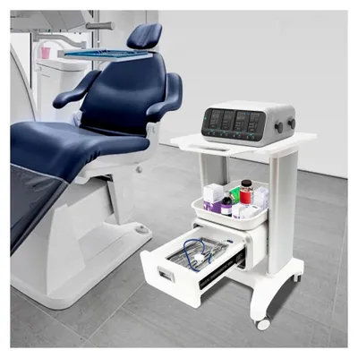 Produktbild von Medizinischer Rollwagen Trolley mit Tragkraft von 100 kg, tragbarer Kosmetikwagen mit Lenkrollen, Studiowagen für Labor, Klinik, Krankenhaus und Salon