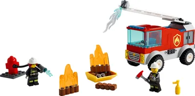 Obrázok produktu pre LEGO 60280 Mestské hasičské auto, hasičská hračka s minifigúrkou hasiča, nápad na darček pre chlapcov a dievčatá od 4 rokov