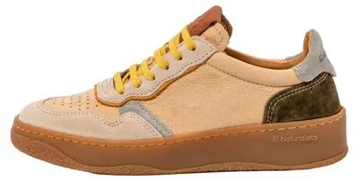 Image de El Naturalista Baskets pour Femme/Homme N5844 MULTI LEATHER CREAM-YELLOW/ GEO Multicolore