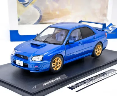 Image de Subaru Impreza WRX STI (2003) Bleu Sonic - SOLIDO 1:18