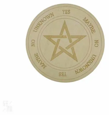 Productafbeelding van Houten voorspelplaat - Pentagram