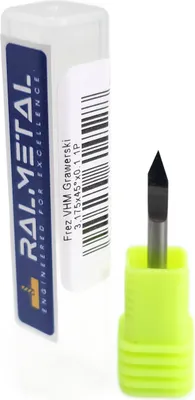 Obrázok produktu pre Gravírovacia fréza RALMETAL z tvrdokovu 3,175 x 45° x 0,1 mm