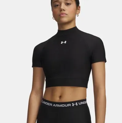 Obrázok produktu pre Under Armour HeatGear Crop Mock SS-BLK – XL