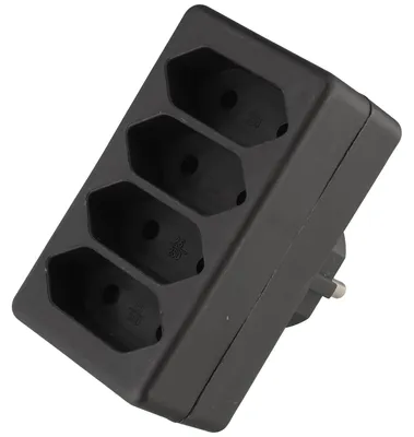 Image de Multiprise 4x Euro noir