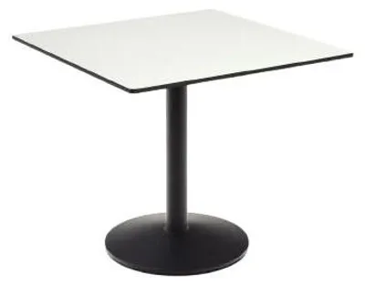 Produktbild von Outdoor- Tisch Esilda 90 x 73 x 90 cm Stahl, Phenolplatte schwarz, weiß Outdoor